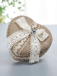 戒指盒求婚结婚情侣订婚珠宝戒指盒女士收纳篮首饰盒精致戒指篮戒指盒创意戒指篮布艺