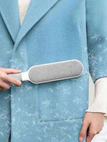 可重复使用的除尘刷，双面宠物毛发去除器，手动静电除毛刷，适用于猫、衣服、沙发、家具、床上用品、地毯，聚丙烯材质，无需电源