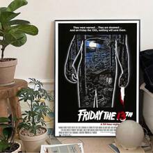 WB 1/10PCS Friday The 13th Horror Films Poster Wall Art Home Decor Room Decor Digital Painting Living Room Restaurant Kitchen Art - Frameless