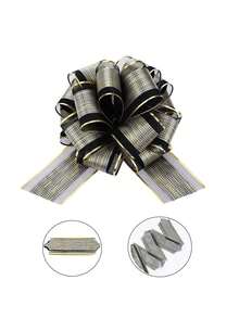 5 Packs Luxury Event Bows - Professional Grade Pull Loop Ribbons For Holiday Wreaths, Bridal Shower Favors & Gift Box Toppers, Shatterproof Polyester - Multicolor - View 5