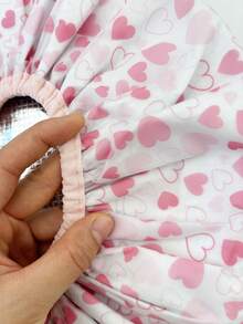 1件装护发帽、防脱发帽、产后帽、发膜帽、干湿发帽、睡眠帽 - 粉紅色桃心 - 查看 4