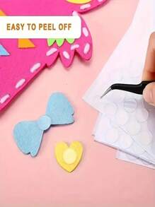 Balloon Glue,Acrylic Double-Sided Tape, High-Viscosity And Strong Nano-Double-Sided Tape, Die-Cut And Thickened Round Magic Glue Party Supplies Balloon Accessories