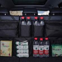 Car Trunk Organizer With 8 Large Storage Pockets, Back Seat Hanging SUV Truck Storage Organizer, Space-Saving Waterproof Durable Foldable Automotive Organizer, Travel Camping Gear, Vehicle Accessories