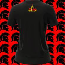 Playera Unisex con Estampado de Espartano | Diseño Urbano y Comodo | Streetwear, Festivales y Uso Diario | Algodón Peinado y Corte Holgado  | Ideal para Outfits Casuales, Fiestas o Regalos | Hombre y mujer - Negro - Ver 6