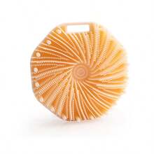 Multifunctional Silicone Spiral Shower Brush, Portable Massage Brush, Fish Fin Shaped Shower Scrubber