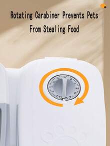 Pet Timer Automatic Feeder, Timed Quantitative Automatic Feeding, Food Wet And Dry Separate Feeding, Out Of The House Without Worrying About Forgetting To Feed The Pet - Multicolor - View 5