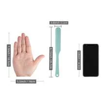 1pc Silicone Cream Cake Spatula Scraper, Dishwasher - D Style, Multiple Colors - View 4