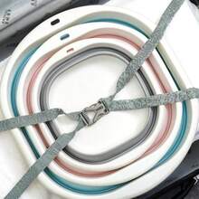 1PC Folding Bucket, Large Capacity, Portable, Household Plastic, Thickened Laundry Bucket, Fishing Bucket, Car Wash Mop Bucket(M) - Grey - View 5