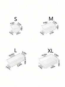 3/4/6 Pieces Of Transparent Cosmetics Storage Set, Freely Combinable Drawer Organizer, Partitioned Dressing Table Desktop Skincare Classification Box, Suitable For Organizing And Storing Cosmetics, Bathroom, Office, Kitchen, And Bedroom