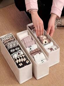 2/3/4PCS Underwear Drawer Storage Box, Foldable Fabric Wardrobe Organizer And Storage Space, Multi-Purpose Storage Space For Organizing Wardrobes, Vanity Drawer Partition Suitable For Baby Clothes, Bras, Scarves, Belts, Ties, Home Storage And Organization Summer Necessity For Women Storage Organizer Gift Travel