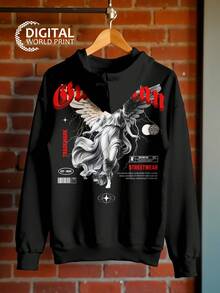 Guardian Angel Premium Unisex Sweatshirt Coat Ref-000022 - 黑色 - 查看 5