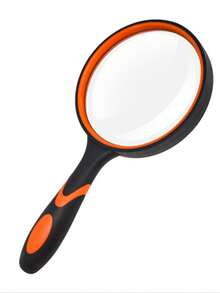 新款液态硅胶手持式儿童阅读放大镜，光学玻璃镜片，橡胶防摔户外扩展