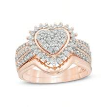 Set de 2 anillos de moda para mujer, anillos de aleación con lustrosa circonita cristalina decorada con corazón, adecuado para el Día de San Valentín, vacaciones, trayecto, citas, fiestas, bodas, compromisos, regalo para esposa, novia, madre, aniversario, Año Nuevo, todas las temporadas