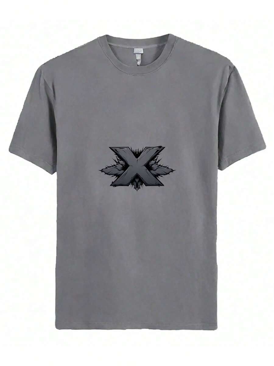 A Black And White Image Of An X. - Grey - View 1