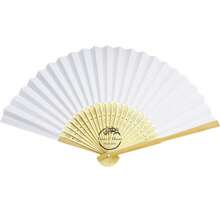 Wedding Colored Fan In Bulk Rustic Fan Custom Wedding Favor Fan Personalized Fans For Guests Wedding Fan Set Summer Beach Fan Halloween Fans - White - View 6