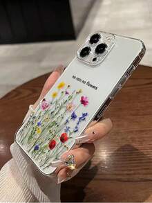 1个精准开孔透明花卉彩绘防震保护手机壳，兼容 16/11/16Pro/16Plus/16ProMax/16E/15ProMax/13/14/12/XS/XR/7G/8P、Galaxy S25/S25Plus/S25 Ultra/A16/A36/A26/A56/A50/A12/A32/A52/A72/A51/A21S/A13/A14/S24/S24Plus/S24Ultra、S22/A52/A53/A54/A55 S23、11/12Pro/12/12X/13Pro/14Pro/15Pro、10/9/Note9/12C/Note11Pro/Note8Pro，国际版，非国内版 - 彩色 - 查看 6