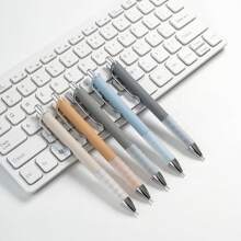 Ballpoint Pens Black Medium Point 1mm Pen With Super Soft Grip Ball Point Pen For Men Women Retractable Pens (Silver-12 Pcs)