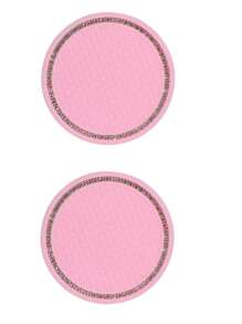 2pcs Crystal Studded Car Cup Holder Coasters, Round Silicone Anti-Slip Heat Insulation Mat, Car Accessories With Rhinestone Decor