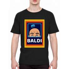 BALDI Funny T-Shirt Bald Person Gift Dad Xmas Birthday Present Tee Top BlackCouple Clothing Comfortable & Fashionable - 黑色 - 查看 1