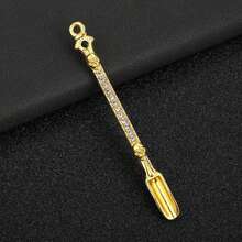 5 uds pala en polvo cuchara suministros de cocina 10 Uds cigarrillo Metal Micro-tuning botellaé hierba polvo pala herramientas Accesorios FUNM - 10 piezas de color aleatorio - Ver 7