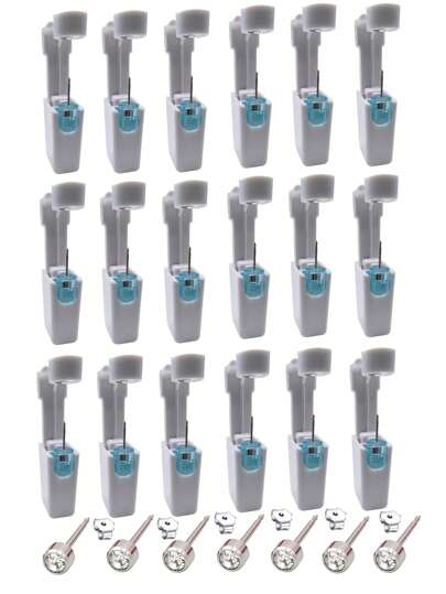 1-24 buc Kit de piercing steril pentru urechi de unică folosință, ușor de utilizat, inel de nas, instrument de piercing pentru bijuterii corporale pentru bărbați