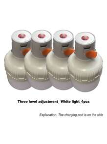 Outdoor Portable LED Lights USB Rechargeable Camping Light 400mAh Waterproof Bulb Emergency Lanterns Lamp, Room Decor,Travel,Mother Day Gift, Ultra Bright Multi-Functional Home Outdoor Work Camping Tent Night Emergency Lamp, Camping Accessories