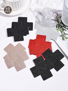 2-10件/套 女士内衣配饰，可爱性感乳贴，多种形状可选，透气舒适，自粘式设计，一次性隐形性感唇形乳贴，花卉图案性感乳贴，适合日常穿着和派对场合 - 彩色 - 查看 12