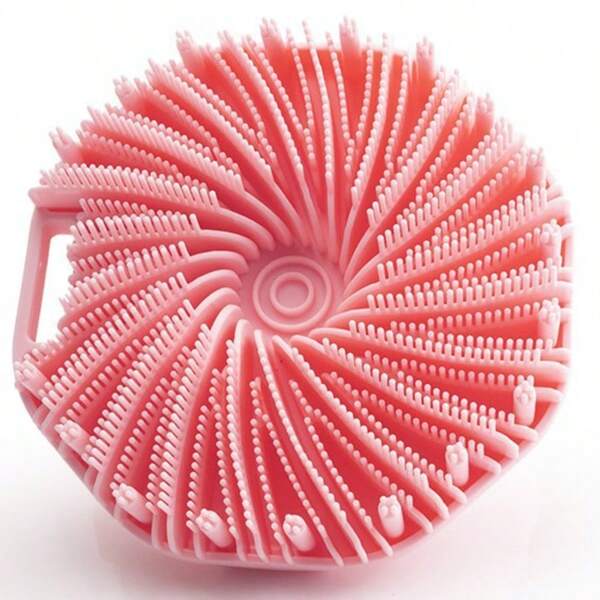 Multifunctional Silicone Spiral Shower Brush, Portable Massage Brush, Fish Fin Shaped Shower Scrubber