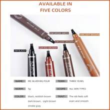 [MENDSMAN] Fine 4 Pronged Eyebrow Pencil, Natural 3D Eyebrow Effect, Creates Natural Eyebrow Makeup, Waterproof, Sweat-Proof, Long-Lasting And Non-Smudging, Easy Draw For Clear Eyebrows, Nice Gifts For Women, And For Valentine's Day