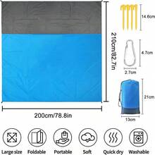 Lona para suelo picnic playa o césped con estacas para clavar medidas 2 punto 10 metros resistente impermeable ligera fácil instalación uso exterior protección camping jardín eventos familiares premium - Rosa - Ver 3