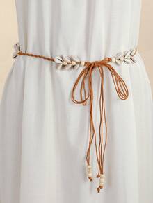 1 件韩式手工编织腰带，适合连衣裙、沙滩装， - 手工編織腰帶 - 查看 1