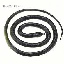 1 条逼真橡胶蛇 - 万圣节恶作剧 - 派对装饰 - 蛇模型 - 笑话 - 礼物 - 彩色 - 查看 4