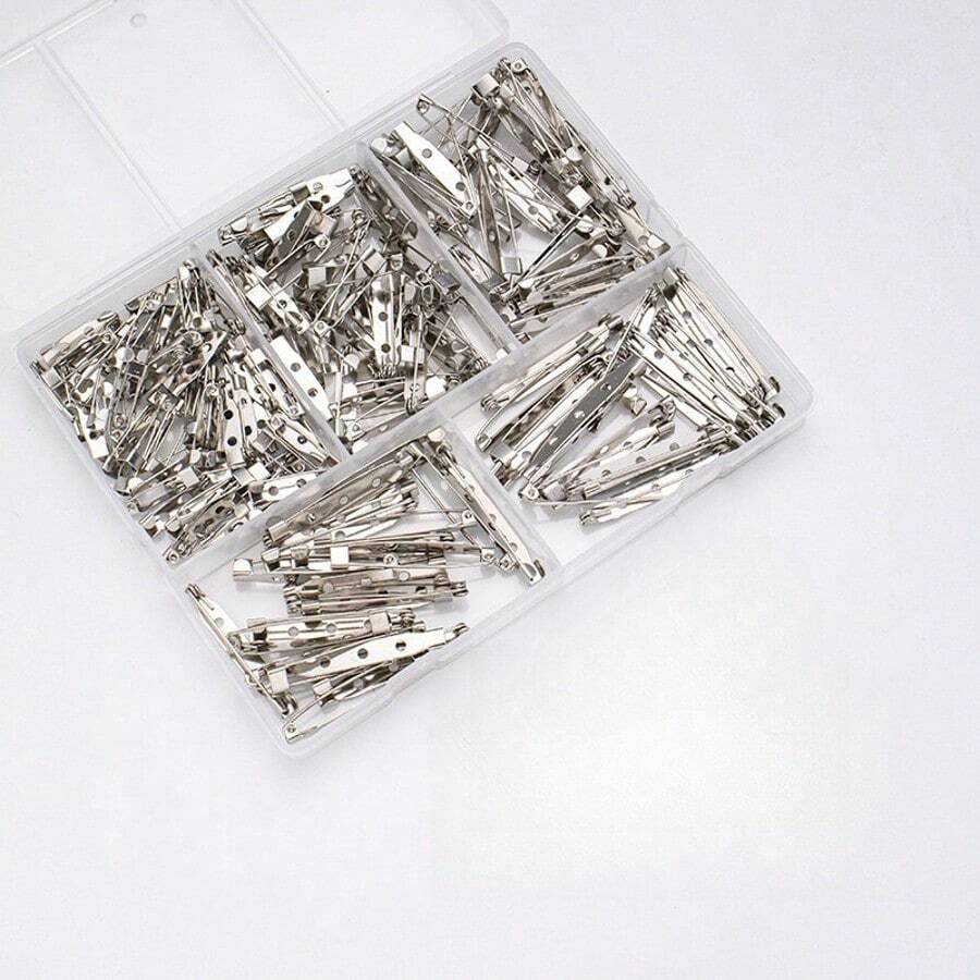 200Pcs Locking Pins Backs Clasp Brooch,Silver Brooch Clasp Pin, Backs Clasp Brooch,Brooch Pin Backs,Bar Pin,For Name Tags Jewelry Making And DIY Crafts Dress Accessories Pin For Clothes Bag Charm Backpack For School Office Accessories Shirts Jacket Halloween Clothes Pin Funny Cute Teacher Gifts00 Costume Accessories Bag Charms Christmas