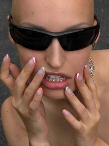 DIY 130 件牙齿宝石套装，水钻牙齿珠宝套件，含用于牙齿自粘装饰的工具，时尚男女通用牙齿配件，水晶闪亮，可拆卸且可靠，适用于万圣节、哥特、Y2K、嘻哈风格 - 牙飾套裝 - 查看 8