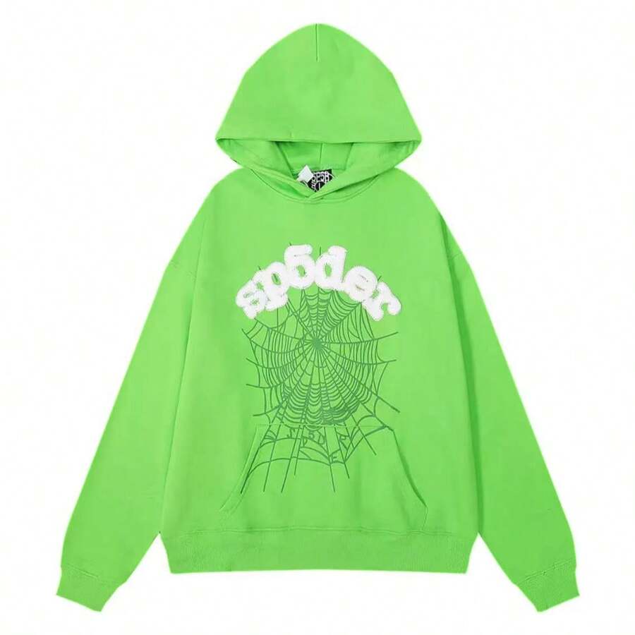 Men's Hip Hop Letter Printed Harajuku Retro Hoodie Long Sleeve Pants Set Joint Set For Men And Women