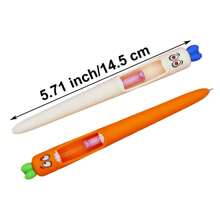 8pcs/4pcs/2pcs Squeeze Pen, Funny Carrot-Shaped Scream Gel Pens 0.5mm Cute Carrot Writing Pen With Black Ink, Suitable For Desk Decor, Basket Filler, School & Office Supplies, Party Back To School