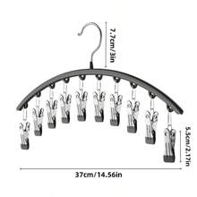 Cabide para calças de aço inoxidável, 1 peça/2 peças/3 peças, economiza espaço no guarda-roupa com 10 clipes, solução de armazenamento durável com design elegante, para calças de ioga e leggings - organizador de guarda-roupa, cabide para calças e meias para lojas de roupas do Dia das Mães, perfeito para lojas de quimonos familiares para casamentos, aniversários, perfeito para lojas de roupas e artigos para casa