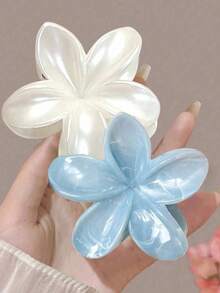 2 Stücke /Set Minimalistische Marmor Acryl Blumen Haarclips für Frauen, geeignet für Dutt, elegantes tägliches Accessoire, Haarclip Dekoration, Valentinstag Geschenk, Haarklammern, Haarnadeln, Haarspangen, Herbst/Winter Haarclips, Frauen Urlaubsoutfit Haarzubehör - Verschiedenfarbig - Übersicht 15