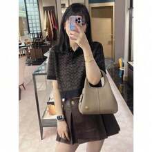 2025 Spring Style Vegetable Basket Portable Shoulder Cross-Body Women's Bag Large Capacity Commuter Bag Simple - Khaki - View 2