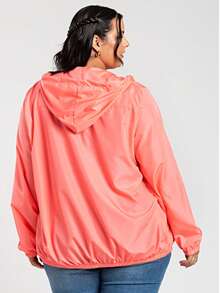 Women's Plus Size Windbreaker Jacket G1 To G6 Lightweight Stylish Comfortable Everyday Hiking Sports Winter - 橘色 - 查看 4