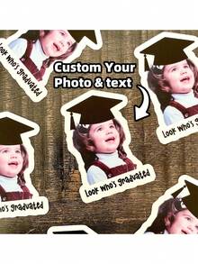1~100pcs Custom Facial Stickers In Multiple Sizes, Customized Photo Stickers, Graduate Stickers, Waterproof Stickers, PVC Stickers, Meaningful Gifts, Commemorative Gifts, For Her Friends, School Students, Workers, School, Home, Office, Graduate, Multi-Functional, Custom, Personalized, Ideal Gifts For Him, Ideal Gifts For Her, Boyfriend, Mom, Friends, Tea Room, Home, Garden, Office, For Valentine's Day, For Mother's Day, For Father's Day, For Graduation, For Weddings, For Housewarming, Warm Ambience, Autumn Home Refresh, Xmas Decoration, Home Harmony,Office Decor - Multicolor - View 20