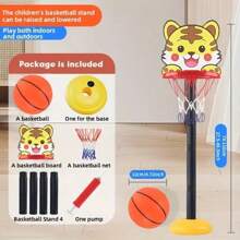 Set di canestro da basket regolabile mini per adolescenti - Comprende un pallone da basket, ottimo per gioco indoor/all'aperto e regalo di compleanno, colore blu