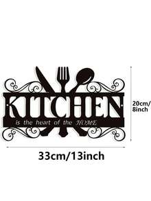 Rustic Metal Kitchen Decor Sign, Country Farmhouse Wall Decor For Dining Room Room Decor Bedroom Decor Home Decor - Multicolor - View 5