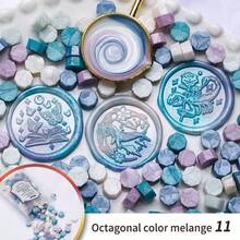 100pcs Octagon Sealing Wax Beads , Multicolor Wax Beads, For Seal Stamp, Handmake Embellishment, DIY Craft, Gift Wrapping, Envelope Sealing, Party Invitation, Scrapbooking,Back To School,School Supplies - 100 Octagonal Pieces - View 27