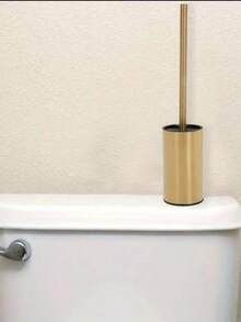 1pc Stand-Up Toilet Brush Set, Bathroom Cleaning Brush & Holder - Multicolor - View 6