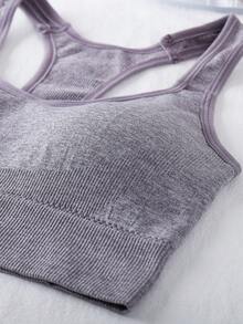 7 chiếc áo ngực thể thao cho nữ, áo crop top hở lưng tập yoga chạy bộ, khoét ngực - Nhiều màu - Xem 4