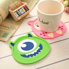Cute Coaster Silicone Dining Table Placemat Kitchen Accessories Mat Cup Bar Mug Cartoon Animal Drink Pads Cartoon Heat-Resistant Tableware Pot Mat, Cup Mat, Bowl Mat, Waterproof Plate Mat