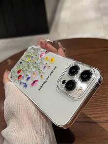 1个精准开孔透明花卉彩绘防震保护手机壳，兼容 16/11/16Pro/16Plus/16ProMax/16E/15ProMax/13/14/12/XS/XR/7G/8P、Galaxy S25/S25Plus/S25 Ultra/A16/A36/A26/A56/A50/A12/A32/A52/A72/A51/A21S/A13/A14/S24/S24Plus/S24Ultra、S22/A52/A53/A54/A55 S23、11/12Pro/12/12X/13Pro/14Pro/15Pro、10/9/Note9/12C/Note11Pro/Note8Pro，国际版，非国内版 - 彩色 - 查看 7