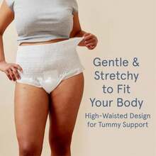 LOLA Postpartum Underwear With Organic Cotton Maxi Pad - 10ct - 1 - View 5