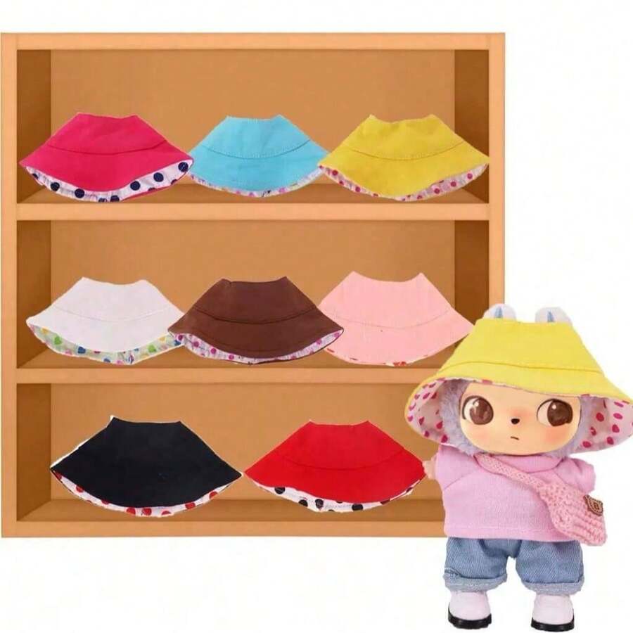 [Only Hat] New Arrival 17cm Labobo Wearable Hat, PVC Hanging Doll Accessories Fishing Hat Decorations For Labubu - Multicolor - View 1